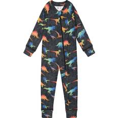 Babies Base Layer Children's Clothing Deux par Deux One Piece Thermal Underwear Set Baby Multicolor Dinosaur 12M