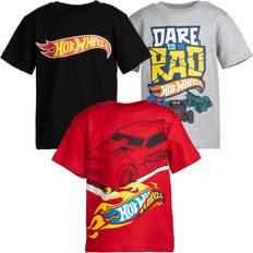 Tops Hot Wheels Little Boys Pack Graphic T-Shirt Gray/Black/Red