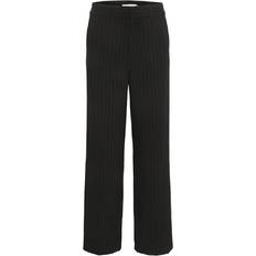 Gestuz S Bukser & Shorts Gestuz JoelleGZ Pinstripe MW Pants BLACK PINSTRIPE