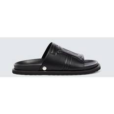 Burberry Men Slippers & Sandals Burberry Logo leather slides black