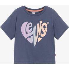 Lila T-Shirts Levi's Girls Purple Heart Cotton T-Shirt Purple year