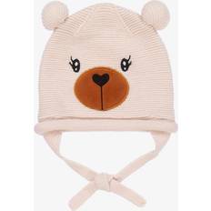 XS Mützen Monnalisa Teddy Bear Hat With Ears Light Pink