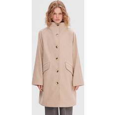 Beige Kåper & Frakker Selected Vinni Wool Coat Sandshell