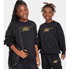 Children's Clothing Nike Sportswear Club Fleece Older Kids' Girls' Crew-Neck Sweatshirt Black