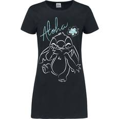 Kjoler Lilo & Stitch Disney Kort kjole Aloha Damer svart