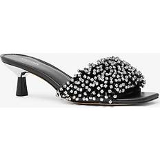 Michael Kors Damen Sandaletten Michael Kors Damen Amal Kitten Sandal, Schwarz