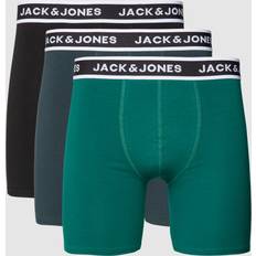 Jersey Unterwäsche Jack & Jones 3er-Set Boxershorts 12246324 Grün