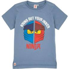 Treningsklær Overdeler Lego Lego Ninjago Boys Ninja Short-Sleeved T-Shirt Blue