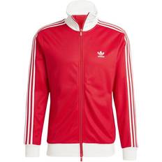 Baumwolle - Herren - M - Outdoorjacken Adidas Men's Originals Adicolor Classics Beckenbauer Track Jacket - Better Scarlet/White