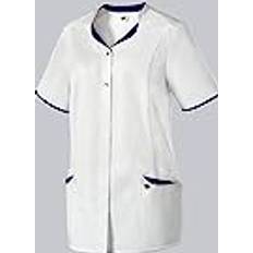 Weiß Arbeitskleidung BP Kasack für Damen, weiß/nachtblau, Gr. 2XL, Länge n