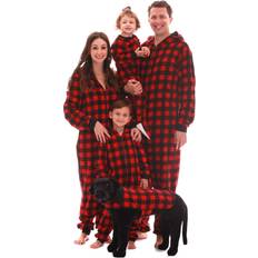 Clothing #followme Family Pajamas Buffalo Plaid Microfleece Womens Adult Onesie 6755-10195-XXL