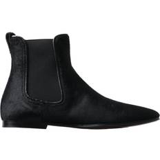 Dolce & Gabbana Boots Dolce & Gabbana Black Leather Chelsea Men Ankle Boots Shoes EU42/US9