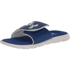 Sandals Under Armour boys Ignite Slide Sandal, 400 Royal/White/White, Little Kid