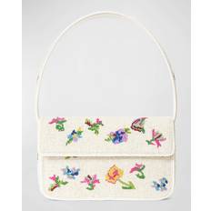 Staud Tommy Beaded Shoulder Bag Blossom Garden Party