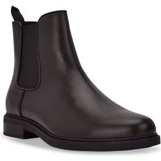 Calvin Klein Men Shoes Calvin Klein Fenwick Chelsea Boot Men's Black Leather Boots Chelsea