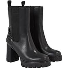 Calvin Klein Stiefel & Boots Calvin Klein Damen Plateau Chelsea Boot LTH Wn Mid, x Schwarz