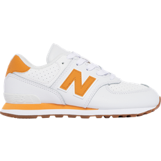 New Balance Little Kid's 574 - Orange/White