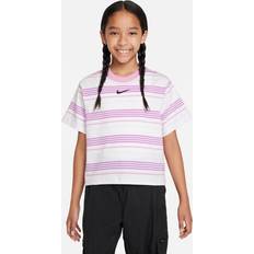 T-shirts Nike Girls' Sportswear Boxy Essentials T-Shirt White/Pink