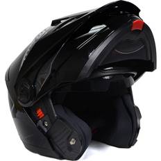 Milwaukee Helmets MPH9821DOT Gloss Black 'Ominous' Dual Sport Advanced Motorcycle Modular Helmet