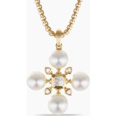 Charms & Anhänger David Yurman Women's Renaissance Pearl Pendant With 18K Yellow Gold & Diamonds Yellow Gold