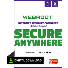 Antivirus Webroot Internet Security Complete with Antivirus Protection for 5 Device