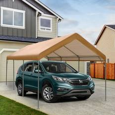 Bed Bath & Beyond ft Heavy Duty Carport Car Canopy Garage Shelter Party (Building Area )