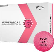 Pink Golf Balls Callaway 2023 Supersoft Matte Pink Personalized Golf