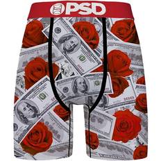 Pink Men's Underwear PSD Roses Boxer Briefs