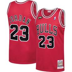 Mitchell & Ness NBA Authentic Jersey Chicago Bulls Road Finals 1997-98 Jordan #23 men red in Größe:S