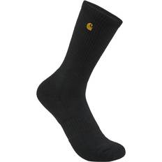 Carhartt Men Socks Carhartt Men's Solid Logo Crew Socks Pack, Medium, Black Holiday Gift