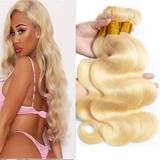 Blonde Stick Hair Extensions Bundles Blonde Bundles Human Hair 18 20 Bundles Wave