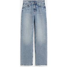 Blau - Damen - L Bekleidung H&M Wide Ultra High Jeans - Denim Blue