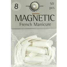 Künstliche Nagelspitzen Magnetic nail tips french manicure größe 8 künstliche nägel
