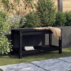 Hagebenker vidaXL black pine, Deck Garden Bench