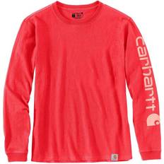 Red - Women T-shirts Carhartt Women's Workwear Long Sleeve Logo Tee Red