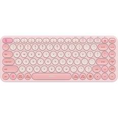 Tastaturen Baseus K01A Wireless Tri-Mode Keyboard Baby Pink Tastaturen