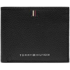Fell Geldbörsen Tommy Hilfiger Leather Bifold Small Credit Card Wallet - Black