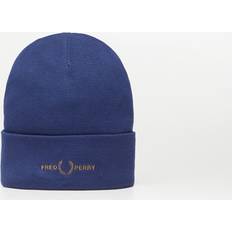 Fred Perry Hodeplagg Fred Perry Unisex Graphic Beanie in Navy Dark Caramel