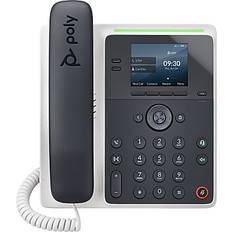 Landline Phones Poly Edge E100 Corded Conference Telephone, Black/White 2200-86980-025 Black