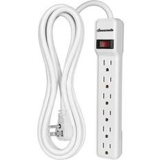 Power Strip Tower by KOOSLA, [15A 1500J] Surge Protector - 12 AC Multiple  Outlets & 6 USB Ports, Flat Plug 14 AWG Heavy-Duty Extension Cord 6.5ft