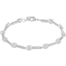 Hvite Armbånd Snö of Sweden Chicago Bracelet Silver/Clear