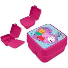 Brotdosen reduziert Peppa pig lunchbox mit mehreren fächern, multi-fach brotdose, bpa frei wutz Rosa 8 cm