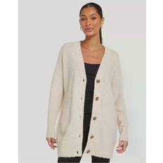 XXL Cardigans Selected Femme Maline LS Knit Long Cardigan Birch