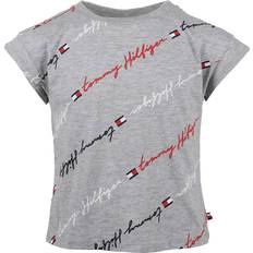 Tommy Hilfiger T-shirts Children's Clothing Tommy Hilfiger Girl's Allover Script Print Tee soldout