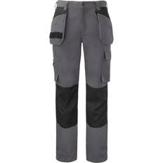 ProJob Mens 5530 Contrast Panel Cargo Trousers 40R Grey/Black