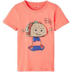 Name It Kid's Donald T-shirt - Coral