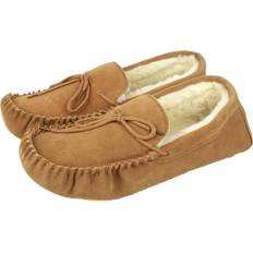 Unisex Lave sko Eastern Counties Leather Jesse Suede Moccasins Beige