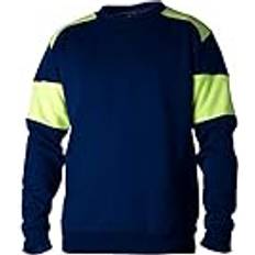Gule - Herre Gensere Top Swede 22111702104 Modell 221 Runder Ausschnitt Sweatshirt, Marine/Gelb, Größe