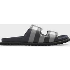 Burberry Unisex Slippers & Sandals Burberry Checked canvas slides blue