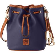 Dooney & Bourke Pebble Grain Small Drawstring Bag - Blue